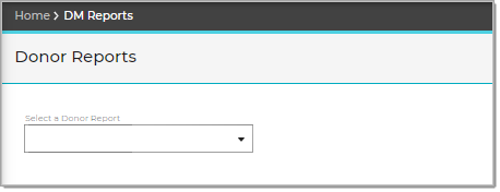 Donor Reports Page